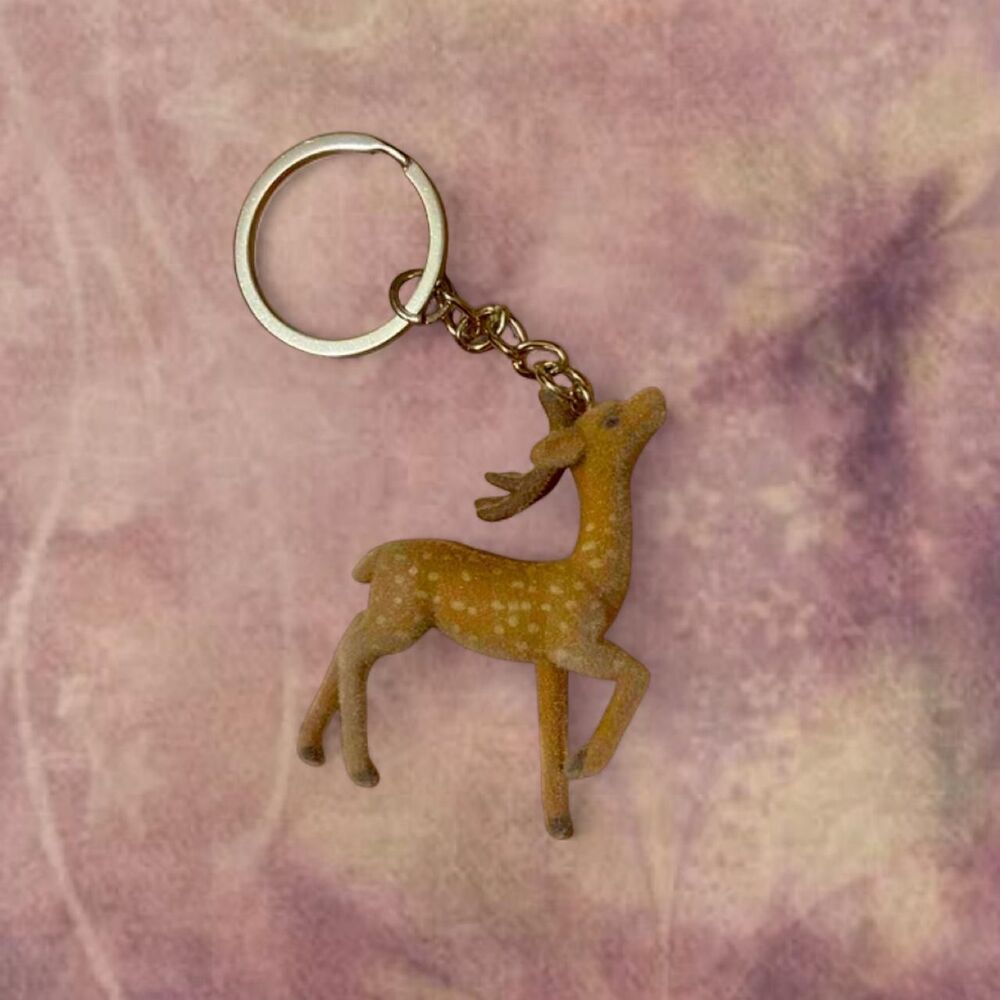꧁ᬊᬁ whimsical fairy deer keychain ᬊ᭄꧂